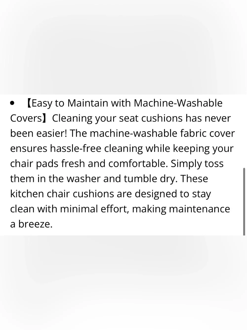 Set of 4 GRAY Chair Pads with Ties Non-Slip SQUARE 16x16x1.5”